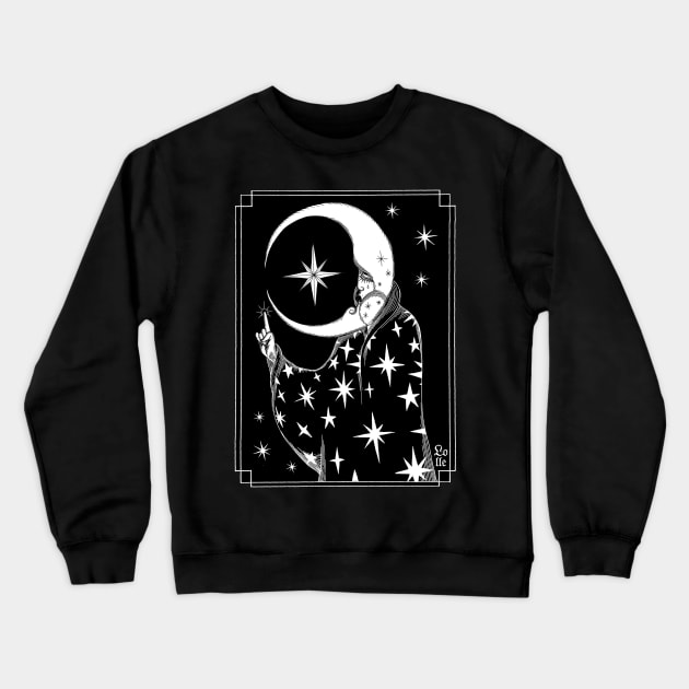 Moon Goddess Crewneck Sweatshirt by lOll3